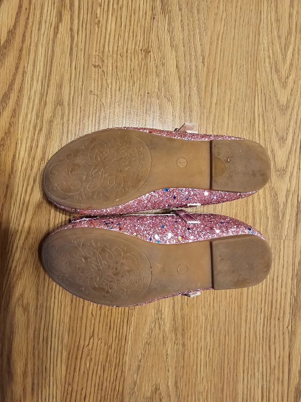 Sparkle Mary Jane Dress Shoes for Girls in Rose Pink size 1